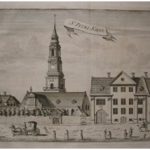Sankt Petri kirke, København (kobberstik af Hans Quist, 1764)